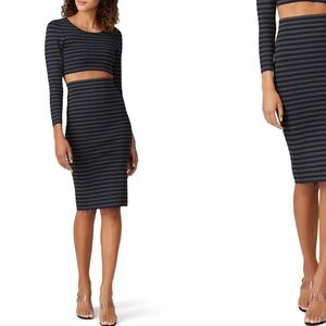 GOOD AMERICAN Striped Women's Skirt